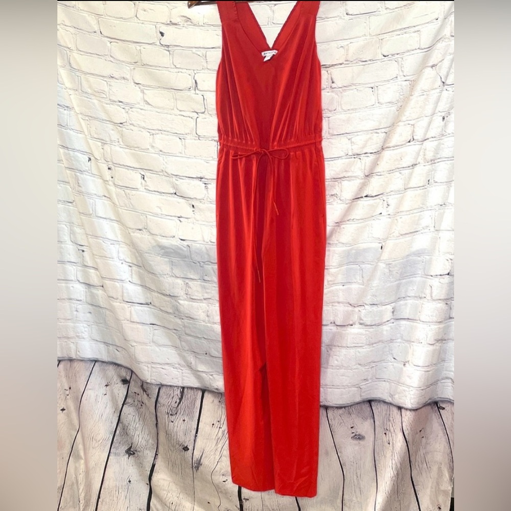 Athleta Dark Orange Sleeveless Jumpsuit Size 0 Excellent Condition